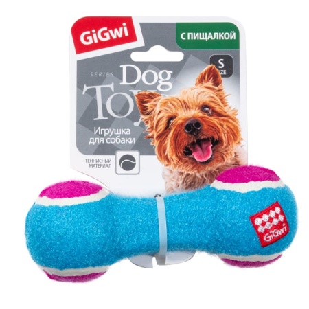 Игрушка для собак Gigwi 75006 Гантель малая с пищалкой 13см, CATCH & FETCH